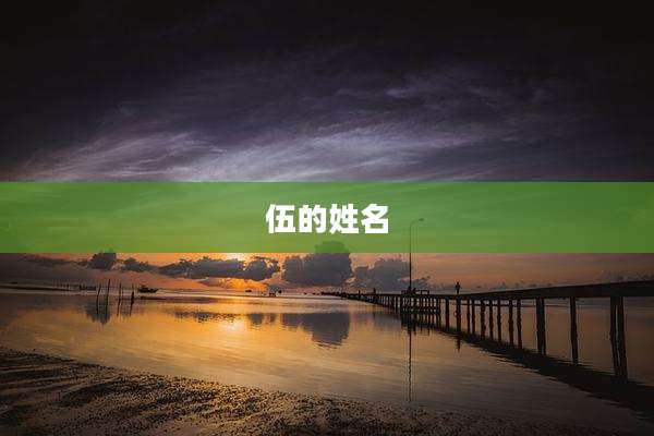 伍的姓名