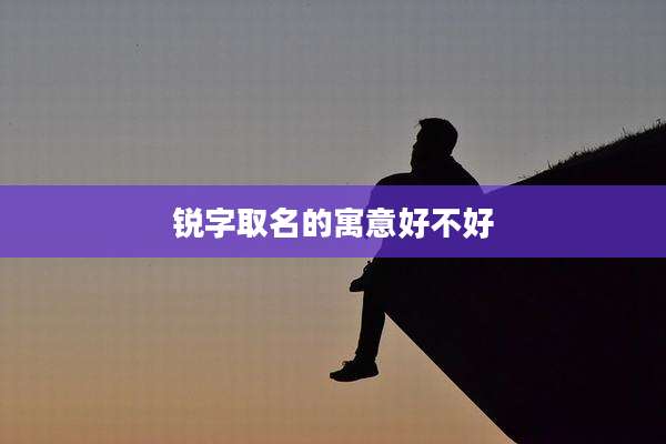 锐字取名的寓意好不好