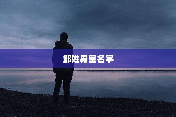 邹姓男宝名字