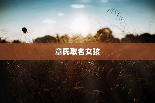章氏取名女孩