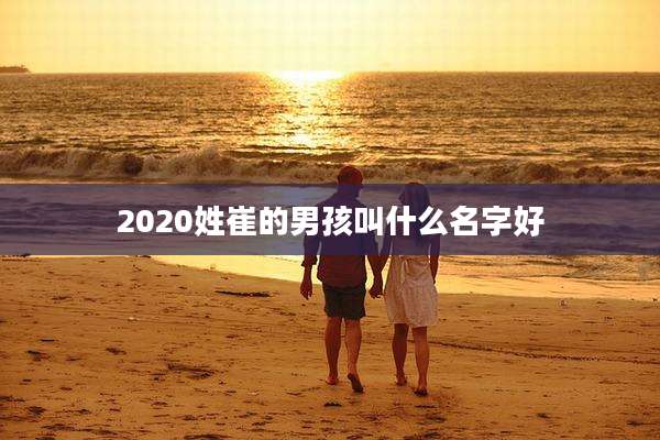 2020姓崔的男孩叫什么名字好
