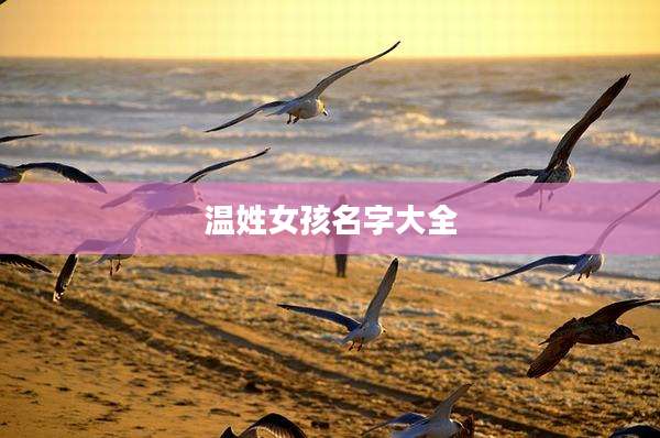 温姓女孩名字大全