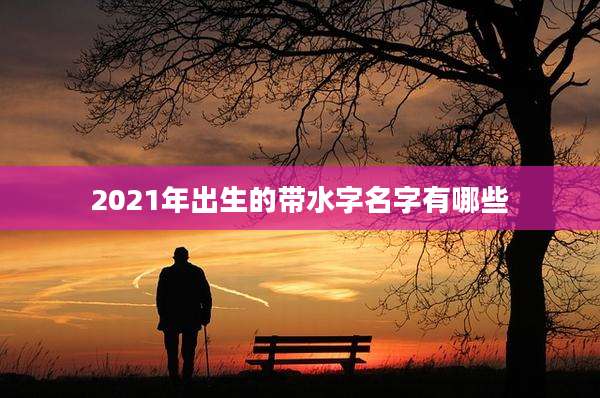 2021年出生的带水字名字有哪些