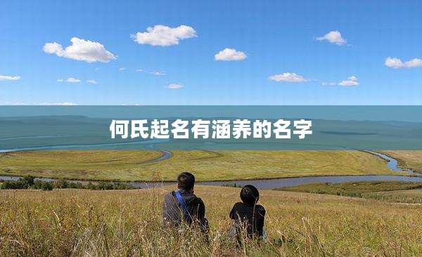 何氏起名有涵养的名字