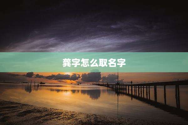 龚字怎么取名字