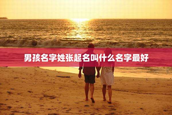 男孩名字姓张起名叫什么名字最好