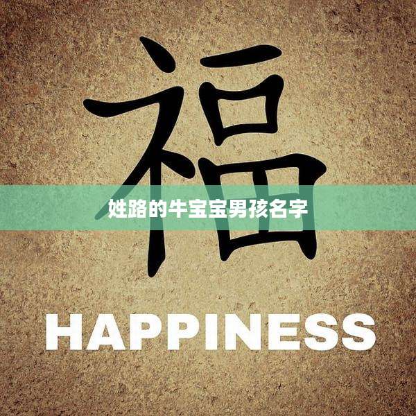 姓路的牛宝宝男孩名字