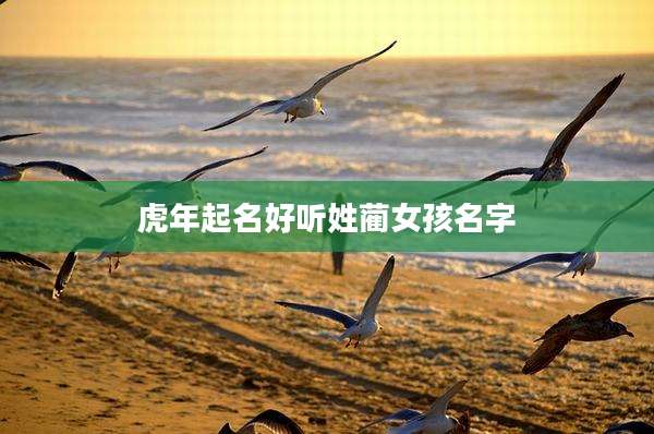 虎年起名好听姓蔺女孩名字