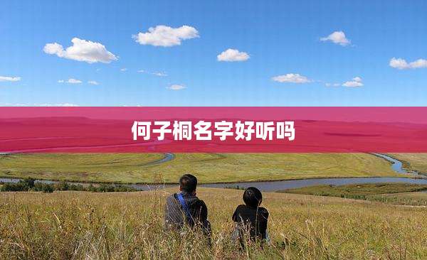 何子桐名字好听吗