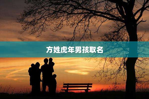方姓虎年男孩取名