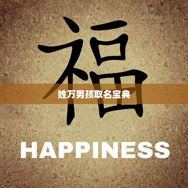姓万男孩取名宝典