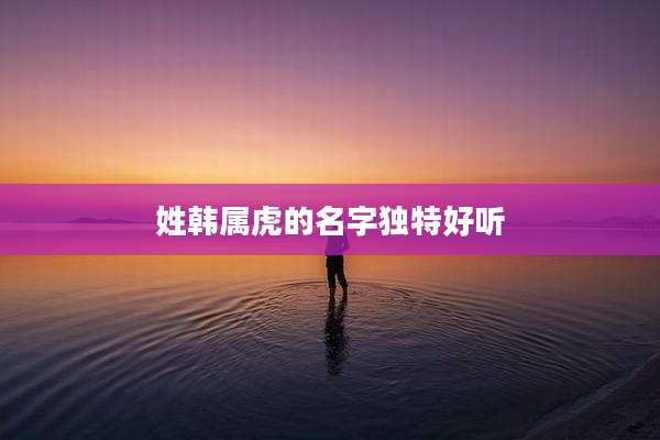 姓韩属虎的名字独特好听