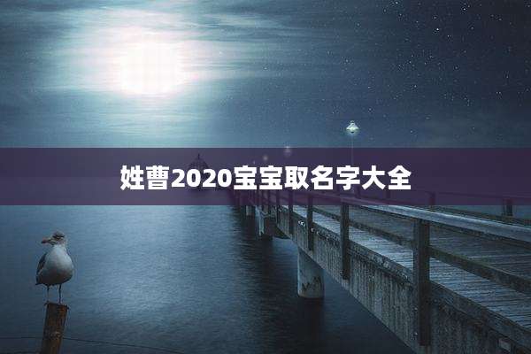 姓曹2020宝宝取名字大全