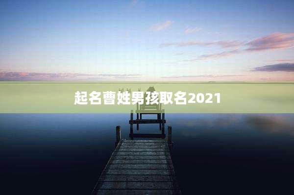 起名曹姓男孩取名2021