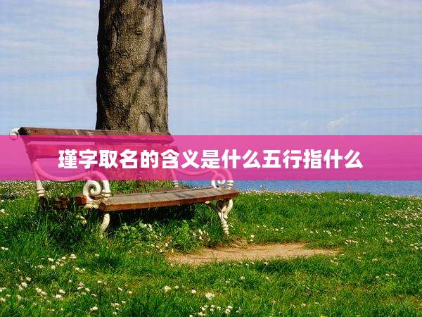 瑾字取名的含义是什么五行指什么