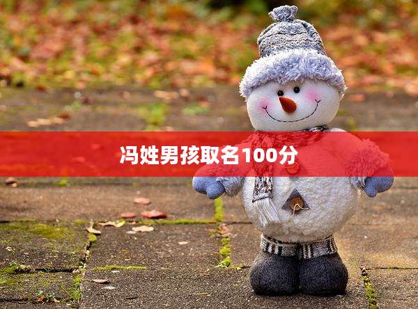 冯姓男孩取名100分