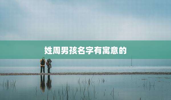 姓周男孩名字有寓意的