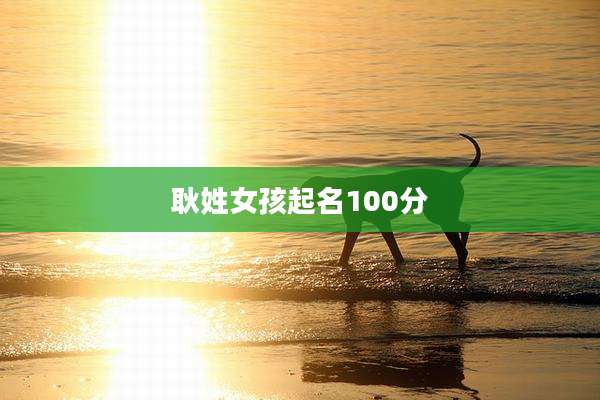 耿姓女孩起名100分