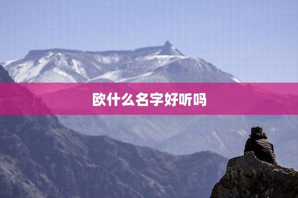 欧什么名字好听吗